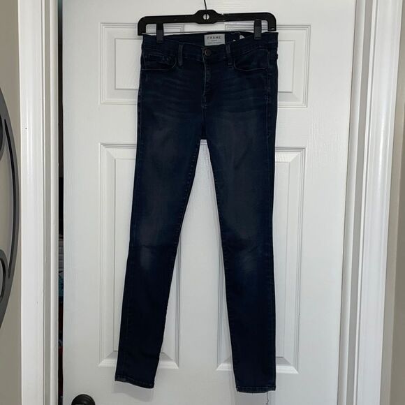 Frame Le Skinny De Jeanne Indigo Jeans - Picture 1 of 10